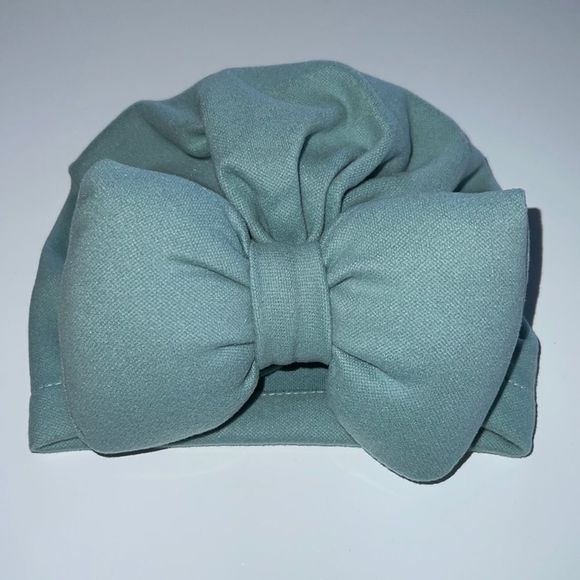 None Other - 🛍 New 🛍 Cute Little Girls Turban with Bow Size 0-6 Months 🛍